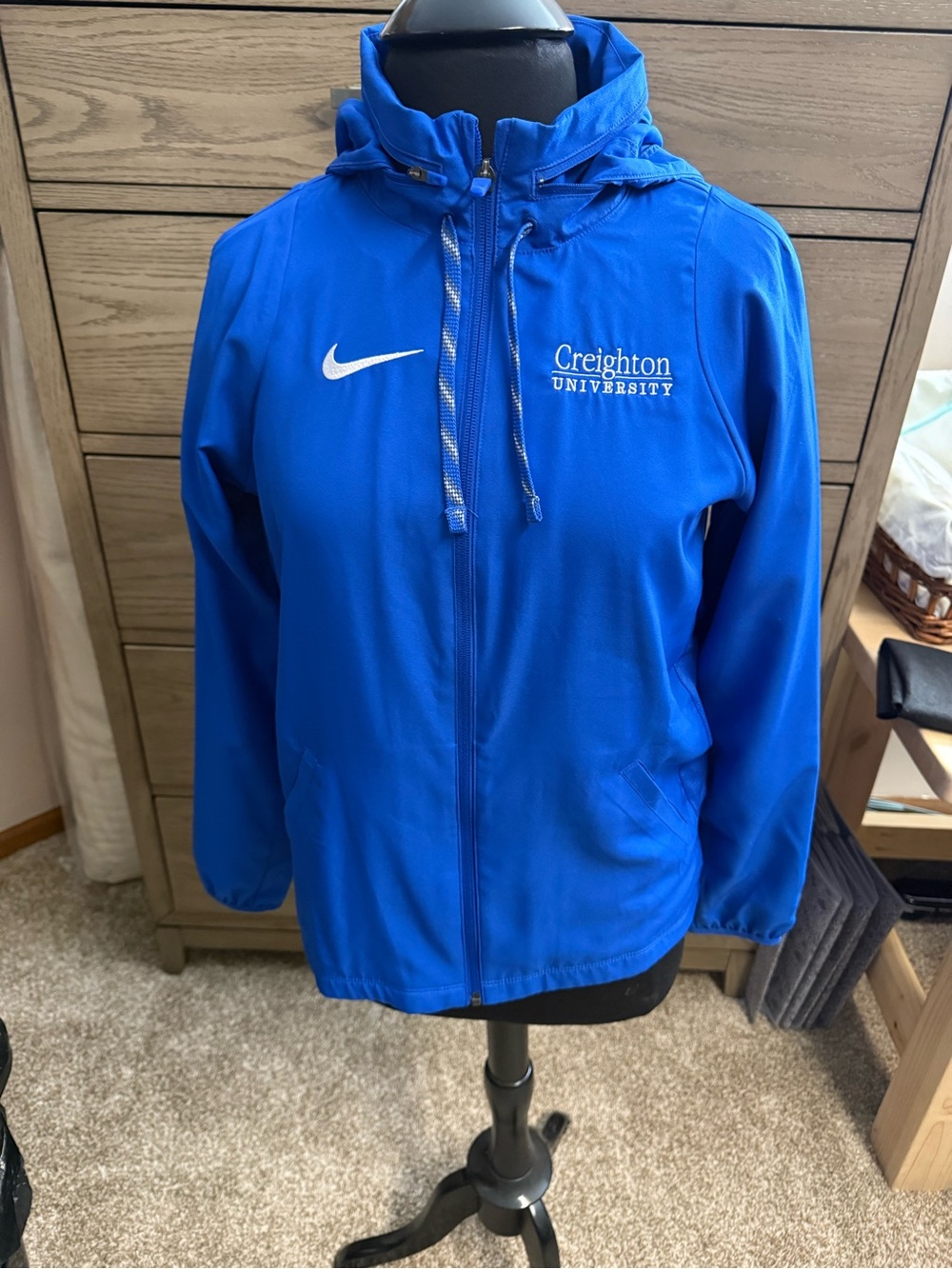 Nike Women's Royal Blue Creighton University Hooded Jacket